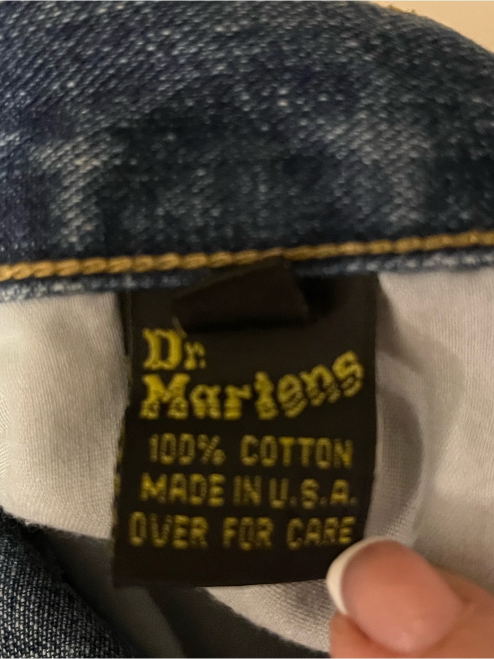 Vtg 90s Dr Martens Airwair Super Baggy Button-Fly Denim Jean Shorts, Waist 30 View 3